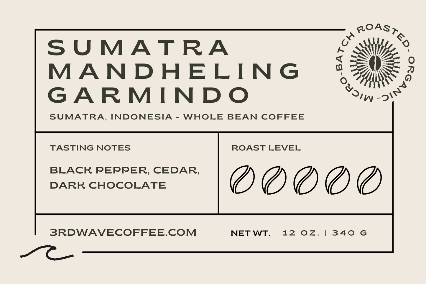 Organic Sumatra Mandheling Garmindo