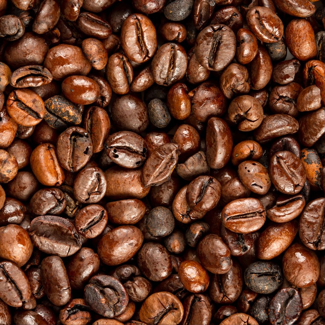 A close-up image of 3rd Wave Coffee roasters Organic Uncle Monkey Blend Coffee Beans – South American and African Specialty Coffee
