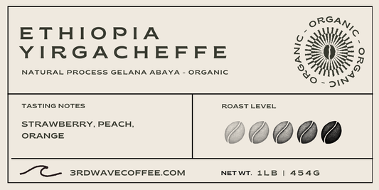 Organic Ethiopia Yirgacheffe Coffee | Natural Process | 3rd Wave Coffee Roasters